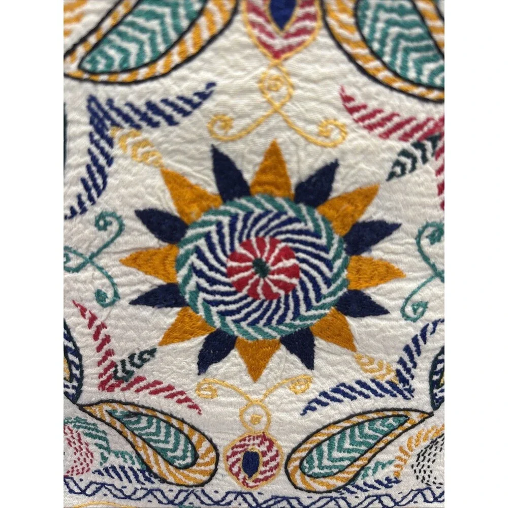 Embroidered Pillow Indian Pakistani Bohemian